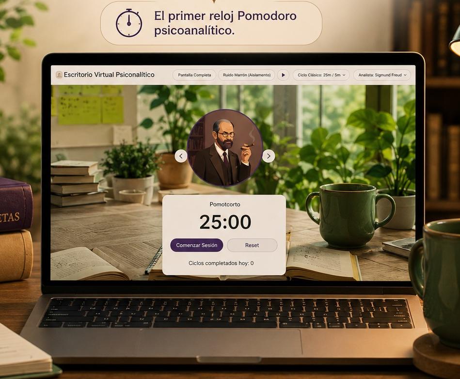 Escritorio Virtual Psicoanalítico en uso
